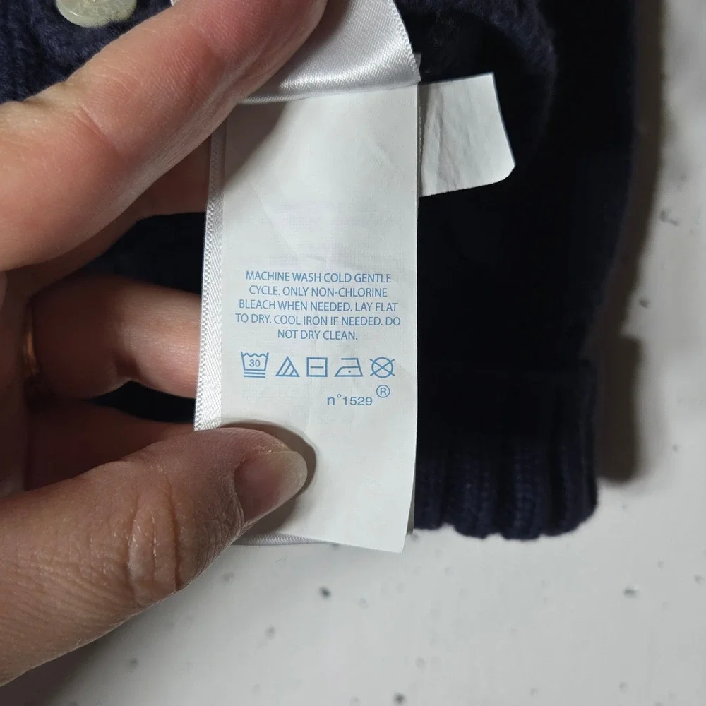 Ralph Lauren Blue Knit Button Cardigan‎ Sweater 18M Preppy Academia Old Money